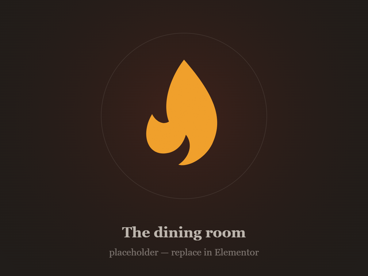 The dining room